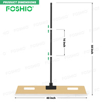 Foshio Raclette de poseur de revêtements de sol en bois robuste pour affiches, papiers peints et films adhésifs