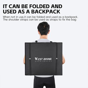 WEST BIKING 27,5 pulgadas MTB 700C <span class=keywords><strong>bicicleta</strong></span> de carretera impermeable plegable bolsa de almacenamiento ligero portátil <span class=keywords><strong>bicicleta</strong></span> portador bolsa de viaje - Product Image 4