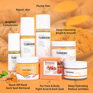 Kurkuma Huidverzorgingsset Kurkuma Whitening Zeep Masker Crème <span class=keywords><strong>Serum</strong></span> Body Scrub Lotion Anti Acne Dark Spot Whitening Huidverzorgingskits - Product Image 4