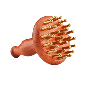 Professionale 29 denti in ottone solido meridiano spazzola strumento di massaggio per la testa meridiana terapia & assistenza sanitaria - Product Image 5