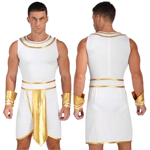 Disfraz de Egipto Antiguo para hombre, traje de rol para adultos, disfraz de fiesta de disfraces de Halloween con puños para fiesta temática, cosplay - Product Image 2