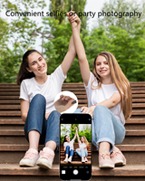 Anillo de Control Remoto Inteligente para iOS y Android, Controlador Inalámbrico para Tiktok, Control de Desplazamiento de Páginas, Obturador de Cámara con Estuche de Carga