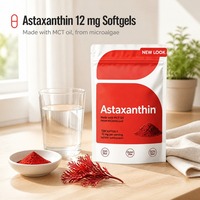 Complément alimentaire OEM ODM Astaxanthine 120 gélules molles Soutien immunitaire Favorise le bronzage naturel Non destiné aux femmes enceintes