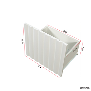 Meuble TV moderne en bois de style mid-century, réglable, pour téléviseurs de 80 pouces, avec portes coulissantes et rangements à tiroirs, pour salon - Product Image 5
