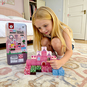 Juego de Cubos Magnéticos con Temática de Castillo Rosa para Viajes 2026, Juguetes para Niños, 38 Piezas, Mini Bloques de Construcción Magnéticos para Niños - Product Image 5