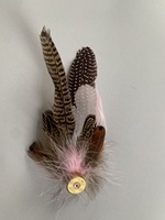 Épingle à chapeau personnalisée en plumes de coq pour chapeau de cowboy, chapeau fedora, costume, accessoire de coiffure, artisanat DIY