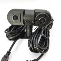 Kamera Mobil Firecore HX-6802 Lensa Ganda Sudut Lebar 2CH 1080p HD USB Belakang dengan GPS Terintegrasi Tahan Air & ADAS