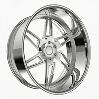 Jantes forgées sur mesure polies 2 pièces SL 20x10 22x12 24x10 26x16 30x12 6X135 6X139.7 avec enjoliveur central flottant pour Nissan Titan