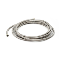 Tuyau PTFE SAE 100 R14 à extrémités tressées en acier inoxydable 304 316 résistant à la chaleur et au froid, longueur personnalisée, raccords BSP NPT