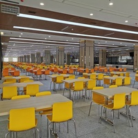 Projet commercial personnalisé Offre Spéciale, ensemble de salle à manger moderne pour restaurant, cantine scolaire