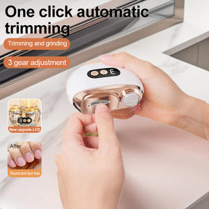 Lime à ongles électrique multifonctionnelle, polisseuse, coupe-ongles anti-pincement, réglage à 3 vitesses, coupe automatique pour enfants et adultes - Product Image 3