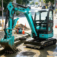 Mini-excavatrice de 3,5 tonnes à prix d'usine, moteur Kubota CE Euro 5, petite pelle sur chenilles pour les travaux de protection des pentes fluviales