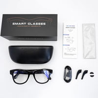 Lunettes Intelligentes SANVNET GS5 MAX AI avec Caméra 8MP, Assistant ChatGPT, Étui de Recharge 3600mAh, Enregistrement POV - Stock US