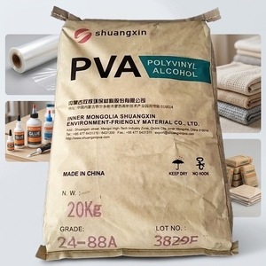 Polvo Soluble en Agua de <span class=keywords><strong>Alcohol</strong></span> <span class=keywords><strong>Polivinílico</strong></span> (PVA) Marca Shuangxin 2488A, 99.9% de Pureza, Grado Industrial para Materiales de Construcción, CAS - Product Image 1