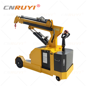 Epfc 2 tấn Kính thiên văn điện di động cần cẩu sàn với điều khiển từ xa, đi bộ điện, nâng, hạ - Product Image 2