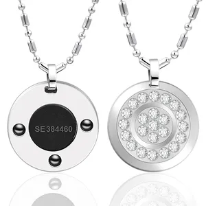 Collier pendentif énergie scalaire personnalisable avec pendentif énergie pierres de germanium