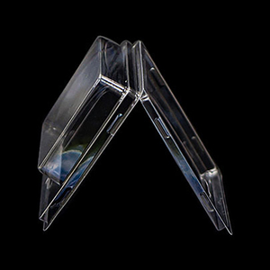 Caja de embalaje de concha de almeja plegable de blíster de pie transparente de PVC de plástico personalizado barato de alta calidad - Product Image 1