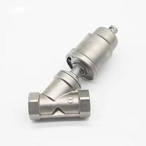 Pratica vendita calda 3 pollici 76.2MM in acciaio inox SS304 SS316L valvole pneumatiche con sede ad angolo con testa in acciaio inox - Product Image 5