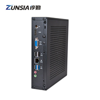 Precio de fábrica Intel Core I3 i5 i7 Barebone Mini PC Win10 Computadora de escritorio de doble pantalla HD VGA LVDS Computadora de escritorio Mini PC