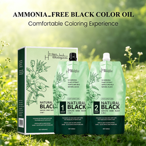 Tinta per Capelli Nera <span class=keywords><strong>Senza</strong></span> Macchie sul Cuoio Capelluto, Grande Capacità, Qualità Professionale, <span class=keywords><strong>Senza</strong></span> <span class=keywords><strong>Ammoniaca</strong></span>, Crema per Capelli Nera, Copertura Capelli Grigi, Produttore Originale - Product Image 1