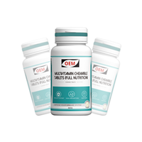 Compléments alimentaires OEM ODM Vitamines Complément  Comprimés de vitamines à croquer Sans produits laitiers Saveur Emballage personnalisé