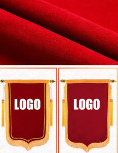 Banderines Triangulares de Tela Premium de Alta Calidad con Flecos Dorados, Asta de Fibra de Carbono, Logotipo Personalizado, Logros Corporativos, Marca - Product Image 2