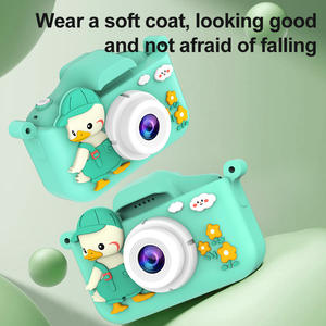 X35S dibujos animados pequeño pato doble lente Digital niños Cámara 48MP 2 pulgadas pantalla niños Cámara 1080P niños Selfie foto Cámara juguete para regalo - Product Image 6