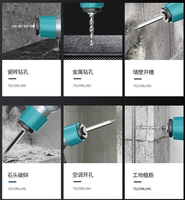 Marteau de démolition de qualité industrielle, perceuse à percussion électrique robuste 3 fonctions pour béton