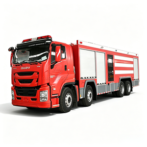Camion de pompiers Isuzu 8x4 18 tonnes à poudre sèche, spécifications Moyen-Orient, climatisation et manuel en arabe, 20000L, pour usage municipal - Product Image 1