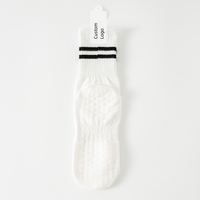 Chaussettes de yoga pour femmes Pilates Mans classiques respirantes anti-dérapantes avec logo personnalisé