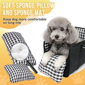 Kursi Mobil Anjing Portabel di Konsol Tengah, Dapat Dilipat, Anti-Selip, Kursi Pengaman Hewan Peliharaan untuk Anjing Kecil - Product Image 5