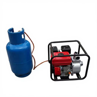 Pompe à eau GPL de 2 pouces, 7,5 CV, démarrage manuel, pompe à essence pour l'irrigation des jardins, des routes et des champs, pompe à eau d'urgence