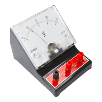 Instrumen pengajaran Lab, alat pendidikan skala ganda Analog Dial Panel voltase DC Voltmeter untuk penggunaan laboratorium