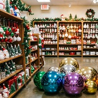 Grande boule miroir gonflable en PVC brillant à suspendre pour la décoration de scène de festival de musique disco
