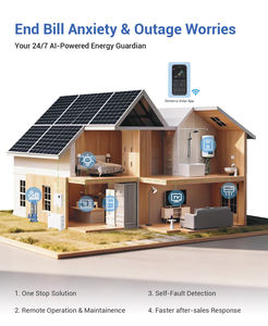 Système d'alimentation solaire intelligent 48 V avec onduleur à chaîne pour stockage d'énergie, 15 kilowatts, pour maison - Product Image 2