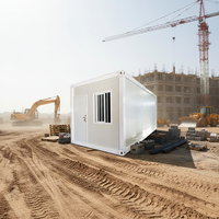 Maison conteneur portable, détachable et pliable de 40 pieds, modulaire, en kit, respirante, 2 chambres, préfabriquée