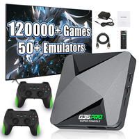 Boîte de jeu en gros, boîte TV 4K HD, 64 Go, 128 Go, 258 Go, console de jeux rétro, manette sans fil 2.4G, stick de jeu