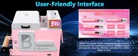 Four intelligent A3 DTF avec agitateur de poudre automatique et sécheur TPU à commande tactile pour l'impression par transfert sur T-shirt