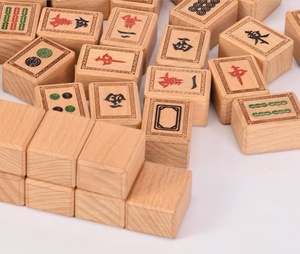 Set Mahjong Personalizzato da 18 Pollici con 4 Tessere <span class=keywords><strong>in</strong></span> <span class=keywords><strong>Legno</strong></span> di Faggio Naturale Ecologico, Spintori Lucidati e Finitura <span class=keywords><strong>in</strong></span> Cera d'Api, Vassoi <span class=keywords><strong>in</strong></span> <span class=keywords><strong>Legno</strong></span> - Product Image 6