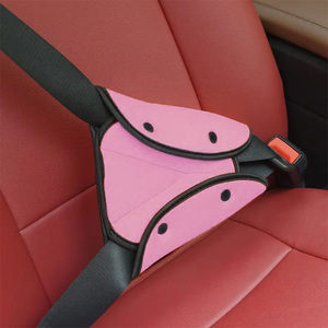 नरम बुना हुआ कपड़ा मोटर वाहन सीट बेल्ट कंटेनर सुविधाजनक त्रिकोण बटन प्रकार कार सुरक्षा बेल्ट - Product Image 3