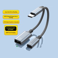 Câble de transfert USB 3.0 alimenté par courant alternatif deux-en-un pour téléphone portable et transmission de données, neuf