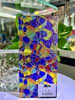 Panel de Vidrio Esmaltado Personalizado, Lámina de Vidrio Artístico de Color, Tamaño Personalizado, para Cocina, Sala de Estar, Baño, Hotel, Duradero, Moderno, para Vestíbulo