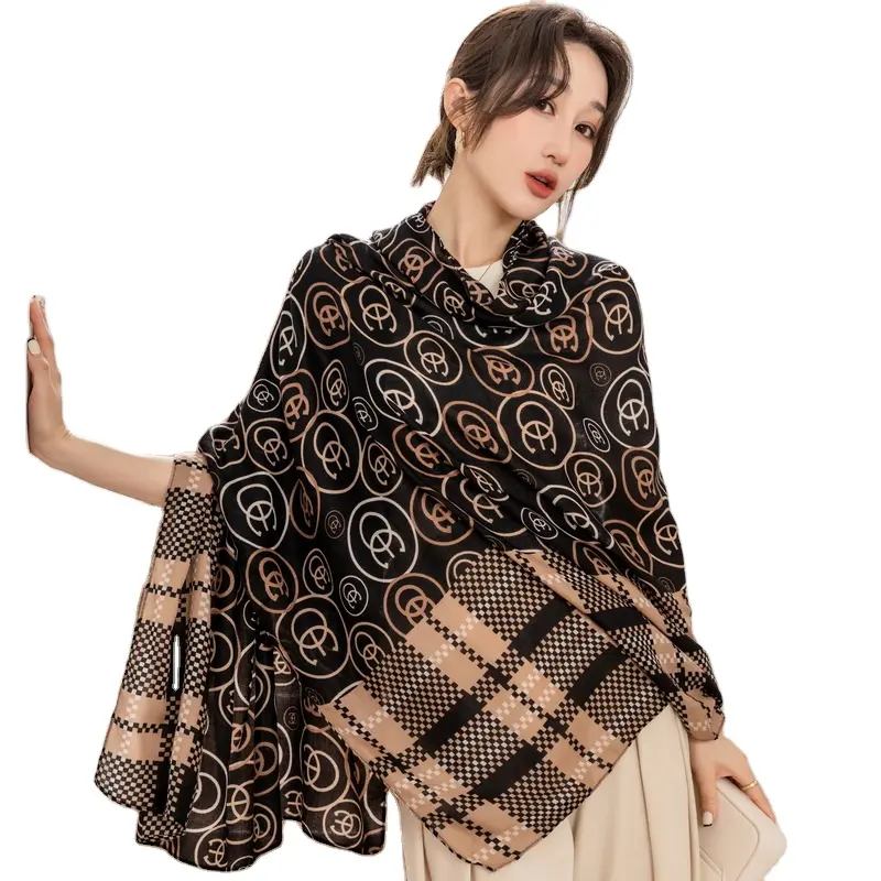 फैशन शाल थोक वसंत और शरद ऋतु के लिए जातीय दुपट्टा नरम जातीय दुपट्टा डिजाइनर स्कार्फ महिलाओं