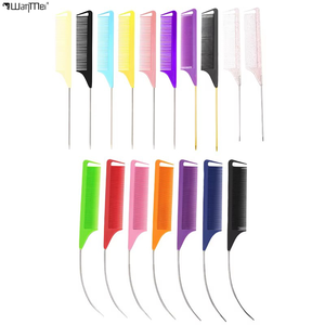 หวีจัดแต่งทรงผมแบบมืออาชีพ Wanmei ทนความร้อน ทำจากเหล็กและพลาสติก พร้อมหางจับแบบหางหนู สำหรับถักเปียและทำผมคาร์บอน - Product Image 1