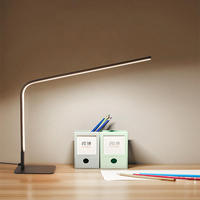 Lámpara de Mesa LED de Plástico Estilo Europeo, Flexible, Simple, Moderna, con Protección Ocular, Alto CRI 95, Lámpara de Estudio Eléctrica Nórdica para Oficinas