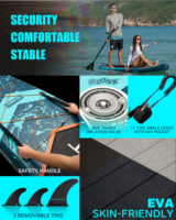 Papan SUP Tiup Drop Stitch OEM Pabrik Myboat China, Papan Stand Up Paddle Tiup untuk Olahraga Air, Papan Pancing Tiup, Papan Selancar