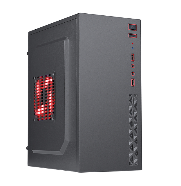 Company Using Low End T12 Micro ATX Computer Chassis Brown Carton Package Desktop OEM Stock Computer System Plastic Casing