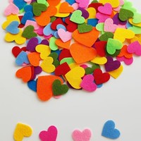 Feuilles de feutre découpées au laser sur mesure, couleurs assorties, en forme de cœur et de fleur, pour loisirs créatifs DIY, matériau brut pour la Saint-Valentin et les festivals