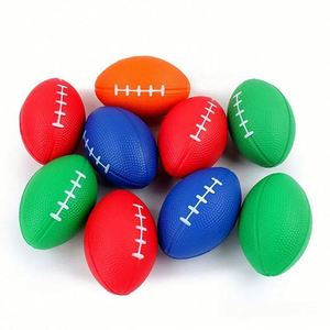 Pelotas Antiestrés Deportivas Pequeñas Personalizadas con Rayas de Colores, Fáciles de Agarrar, Suaves, Mini Balones de Fútbol de Espuma PU para Entrenamiento de Velocidad y Salto - Product Image 6