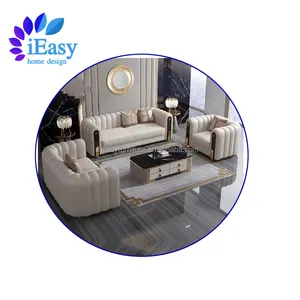 iEasy modern leather made in china high quality premium luxury sofas living room furniture sofa sets Italian sofa set furniture